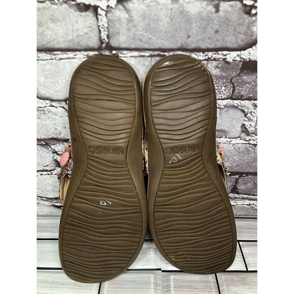 Vionic Eve 2 Jewel Pink Leather Snake Orthoheel Sandals Women's Sz 9M US/40EU - Picture 14 of 16